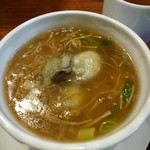 台湾中華 東明飯店 - 牡蠣入り台湾麺線