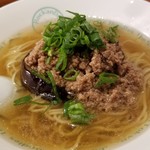 麺屋 六感堂 - ★元祖★ 焼き茄子清湯＋そぼろあんかけ増し