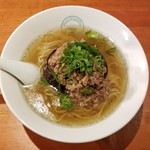 麺屋 六感堂 - ★元祖★ 焼き茄子清湯＋そぼろあんかけ増し