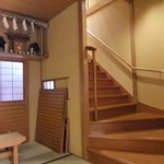 人形町今半 - ２階に上がります。