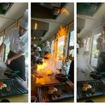 ステーキハウス 秀 - シェフのパフォーマンス　2019.9