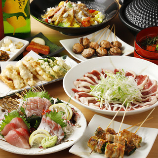 各種ご宴会に最適な飲み放題付きコース5,000円～！