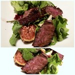 大どころ - ステーキが一人4切れ入る豪華なサラダですよ。