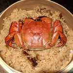 大どころ - ◆せいろの蓋を取ると、何と「ツガニ」が。こちらに伺う前日、佐賀の人気店の「ツガニ」を食べたいねと話していましたので 気持ちが通じたような。^^