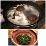 大どころ - ◆しゃぶしゃぶのお鍋には「茸」がタップリ。 ◆自家製のポン酢も美味しいのです。