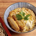 Katsu-don (Pork cutlet bowl) and soba set