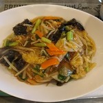 コンディメントカフェ - ザーサイ入り野菜のあんかけ焼きそば