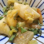 ミルクランド - ★人参､根菜､いんげんのごった煮
白味噌と芋､根菜､葉物野菜等小さい小鉢に色んな野菜が入ったごった煮は野菜の甘みも感じて美味しい