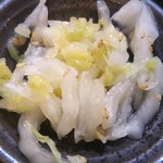 ミルクランド - ★漬物の白菜(〃∇〃)見たまんま美味しい！
降り掛かってる胡麻もいい！