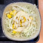 吉野家 - 納豆牛小鉢定食 ¥390 の生野菜
