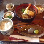 森の和食レストラン やまゆり - 天婦羅そばセット　1370円