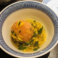 ぎんざ 一二岐 - 百合根の揚げ団子　黄菊と春菊の餡掛け