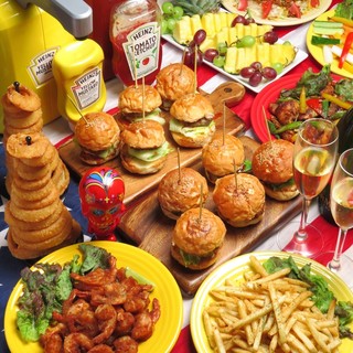 インスタ映え女子会プラン Nine9 Style Hamburger Bar 下北沢 ハンバーガー 食べログ