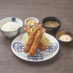 Fried shrimp set (3 pieces)