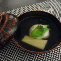 日本料理 晴山 - 空豆の真薯