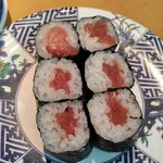 廻鮮寿司 塩釜港 - 鉄火巻。安定したお味とコスパ！大好き♪