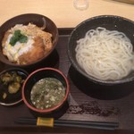 澤乃井 - カツ丼セット（釜あげうどん）