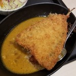 松のや - ささみかつスパイシースープカレー＋アジフライ