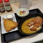 松のや - ささみかつスパイシースープカレー＋アジフライささみかつスパイシースープカレー＋アジフライ