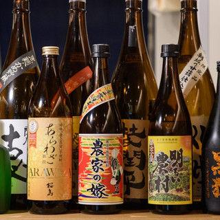 九州産の焼酎をはじめ、お飲み物も多彩にご用意しております◎