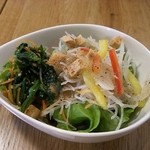 ジャンブルアップ - サラダ　ほうれん草の胡麻和えつき