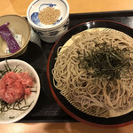 瀬戸うどん - ミニまぐろたたき丼ざるそばセット  ¥650
            そば大盛り  ¥100