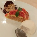 ラ セッテ - いちじくのケーキは季節感のある逸品。