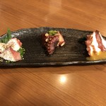 Assortment of 3 pieces of octopus