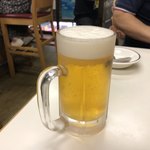 たつ屋 - 2019年9月28日　生ビール（アサヒスーパードライ）450円
