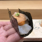 鮨旬美西川 - イカとウニ