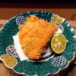 すし処 みや古分店 - 鯵フライの鯵は、なんと出水の鯵