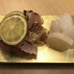 旬菜 おぐら家 - かます炙り・あおりいか