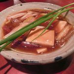 ハタケマメヒコ飯店 - 豆腐と色々な葱のあんかけ