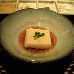 くすのき - 河豚の白子豆腐ポン酢ジュレ
