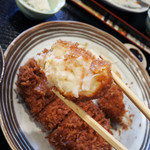 とんかつ ひのや - かにクリームコロッケ150円