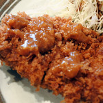 とんかつ ひのや - ロースかつ定食1100円、味噌だれ