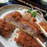 とんかつ ひのや - ロースかつ定食1100円