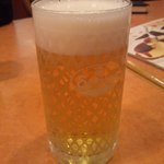 サイゼリヤ - ドリンクバーのコップに入ったグラスビール（笑）