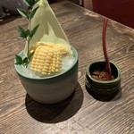 和食 えん - かぶりつき野菜 とうもろこし（550円）