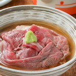 Kuroge Wagyu beef soup chazuke