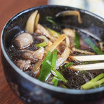 ひびき庵 - 鴨汁（かもじる）の牛蒡（うまふゞき）など