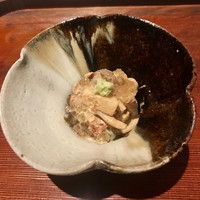 御料理 無窮 - 和梨 木の子 満願寺胡麻和え