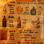 焼き鳥 鳥ひろ - 飲み物メニュー①