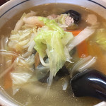 自慢亭 - タンメン。木耳がそのままドーーーン！食感大満足。