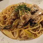  トラットリア ヴィーノ・ヴィーノ - 牡蛎と長ねぎのクリーム味のスパゲッティ (1,300円)