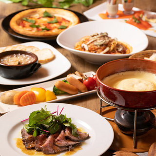 Special cheese fondue girls' party course with all-you-can-drink included, 8 dishes total, 4,000 yen