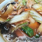市場食堂 中華 美山 - 肉ソバアップ