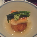 日本料理 晴山 - ジャガイモ饅頭　穴子