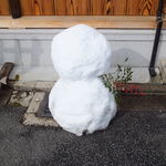 茶寮 宝泉 - 表には雪だるまが！