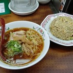 餃子の王将 - ●ラーメンコンビ定食 (ラーメン＋炒飯) 896円 2019年09月